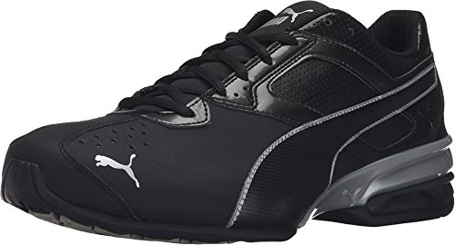 PUMA Men's Tazon 6 FM Cross Training Shoes, Black-Silver, 9.5