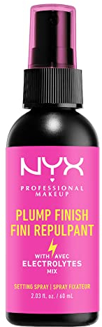 NYX Professional Makeup Spray Fixateur Plump Right Back, Aux Électrolytes, Formule Vegan, Fini Repulpant, 60 ml