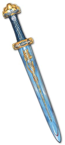 Liontouch - Épée Viking, Bleue | Enfants de 3+ Ans | Jouet Médiéval en Mousse du Chef Harald pour Guerriers et Jeux de Berserker | Arme sûre et Accessoire de Bataille pour Costumes et Déguisements