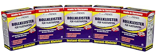 5 Pakete Tapetenkleister Rollkleister für Vliestapeten Vlieskleister Vlieskleber