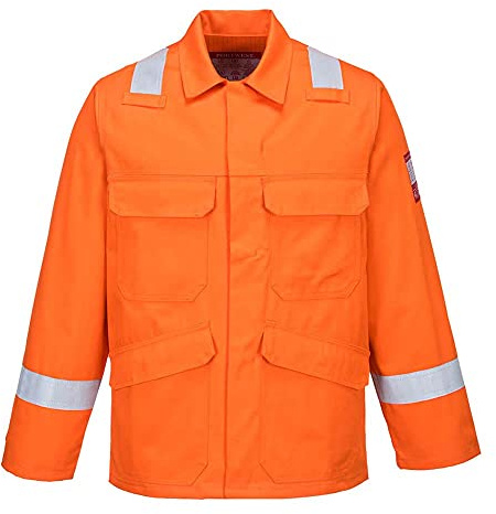Portwest Bizflame Plus Jacket, Size: XL, Colour: Orange, FR25ORRXL