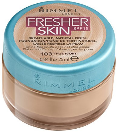 Rimmel London Fresher Skin Foundation, 103 True Ivory