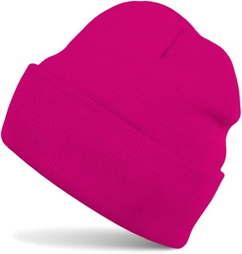 styleBREAKER Cappello Beanie per Bambini con Ampia Visiera, Berretto a Maglia fine Doppio, Cappello per Bambini 2-5 Anni 04024030, Colore:Rosato