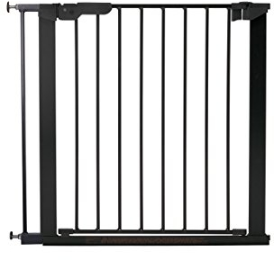 BabyDan Premier Türschutzgitter / Treppenschutzgitter zum Klemmen, 79,6 - 86,5 cm - hergestellt in Dänemark + TÜV/GS geprüft, Farbe: Schwarz