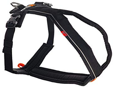 Non-Stop Dogwear Line Hundegeschirr, gepolstert/verstellbar, Größe 3, schwarz, für Hunde, 1 Pack