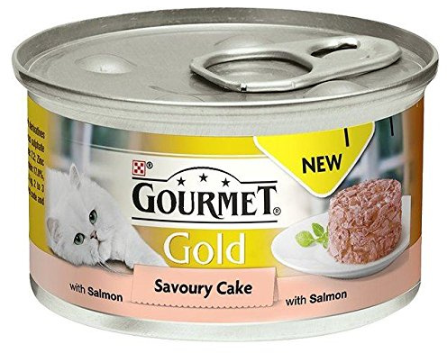 Gourmet Gold Savoury Cake Adult Cat Salmon 85g