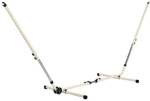 LA SIESTA - Mediterráneo Crème - Pulverbeschichtetes Stahl Hängemattengestell für Einzel- oder Doppel-Hängematten Creme