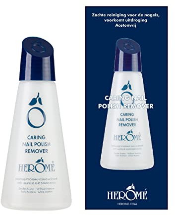 Herome Nagellackentferner Acetonfrei (Caring Nail Polish Remover) - Mild, Pflegend, effektiv und der Duft ist besonders angenehm. - 120ml.