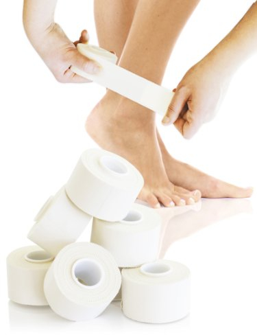 6 Rollos KK Cinta deportiva 3,8 cm x 10 m), color blanco