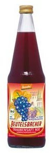 ZUMO DE UVA NEGRA barbera 700ml. BIO