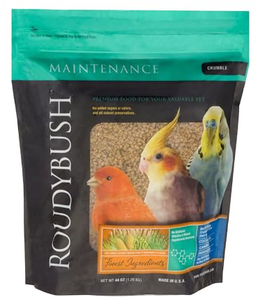 RoudyBush Daily Maintenance Bird Food, Crumble Pellets, 2.75 lb