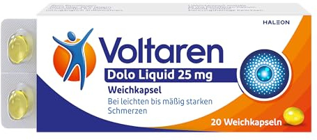 Voltaren Dolo Liquid 25 mg Weichkapseln für Schmerzlinderung mit Diclofenac, 10 St.