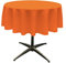 LA Linen Popeline, runde Tischdecke, Polyester, Orange, 139 cm