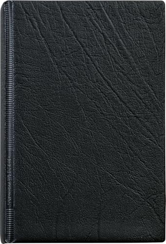 Brunnen 106501090 Ringbuch (A7, 6 Ringe, Kunststoff-Einband, inkl. 50 Blatt (liniert), A-Z Register, durchsichtiger Einstecktasche) schwarz