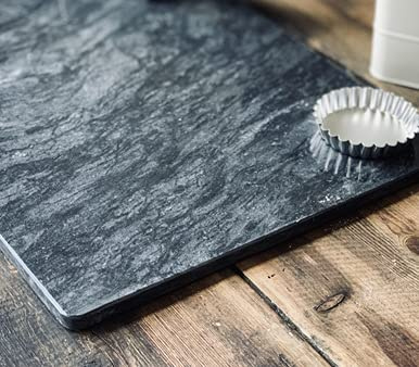 Marble Pastry Board Extra Large 60cm x 40cm Dark Grey
