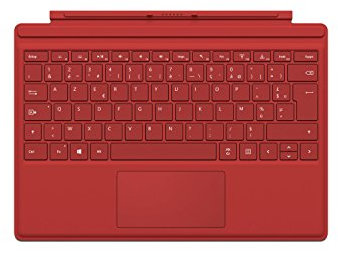 Microsoft QC7-00016 Tastatur, für Surface Pro 4 rot