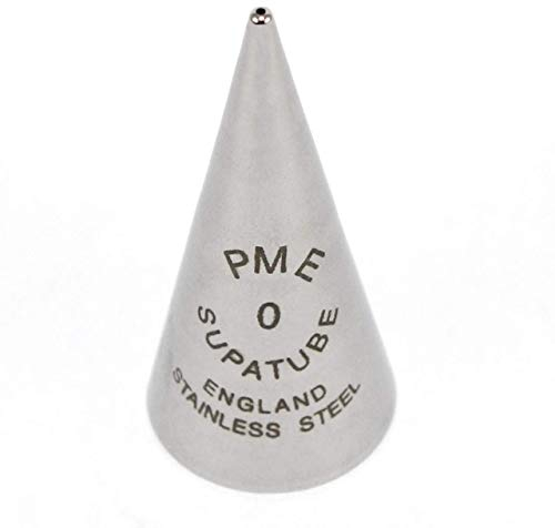 PME ST0 Bocchetta Decorativa Professionale, Acciaio Inossidabile, Argento, 1.72 x 1.72 x 3.8 cm