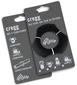 cregg Brainstream, schwarz, Eieröffner/Eierbecher/Serviettenhalter, A000984