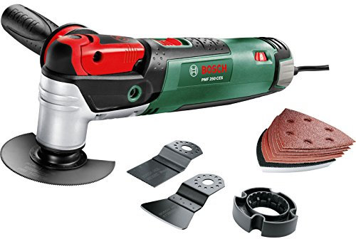 Bosch PMF 250 CES Multi-Functional Allrounder with Keyless Accessory Change includes 12 Accessories