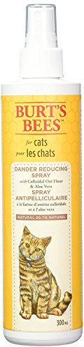 BURT'S BEES FOR PETS Cat Dander Reducing Spray with Colloidal Oat Flour and Honey, Waterless Cat Grooming Spray for Dry Skin and Dandruff Control, Cat Dander Remover for Allergy Support, 10 Fl Oz
