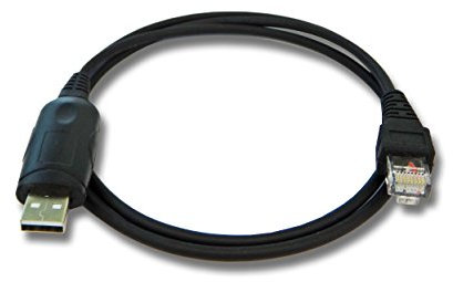 vhbw USB Programmierkabel kompatibel mit Kenwood TM461A, TKR-750, TKR-830, TM-261A, TKR-850, TM-471A, TM-271A Funkgerät, schwarz