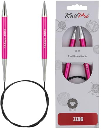 KnitPro Zing rundstickor 80 cm (32 tum) | 10 mm