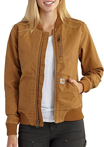 Carhartt Women's Crawford Bomber Jacket, Carhartt Brown, Small