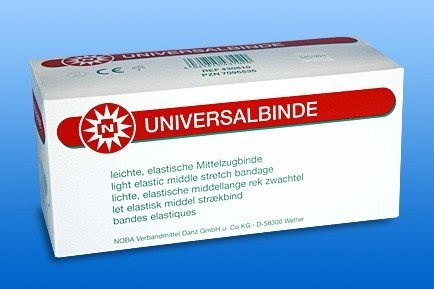 NOBA Universalbinde Mittelzugbinde in Folie 5 m x 10 cm 10 Stück