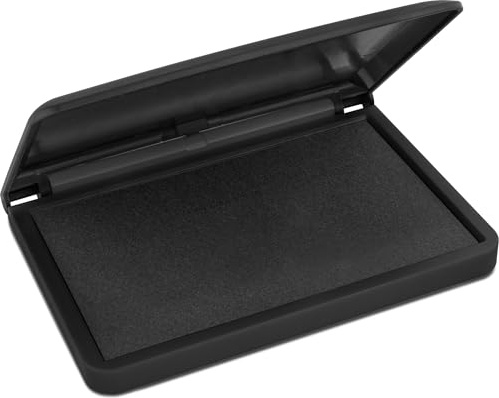 MaxMark Large Black Stamp Pad - 2-3/4 by 4-1/4 - Premium Quality Felt Pad