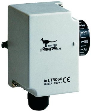Perry - Termostato contacto a tuberia 30c a 90c