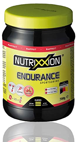 NUTRIXXION® | High Energy Drink Endurance, Energie Drink für Sportler, mit BCAA, Vitaminen & Mineralien, Redfruit | 700g
