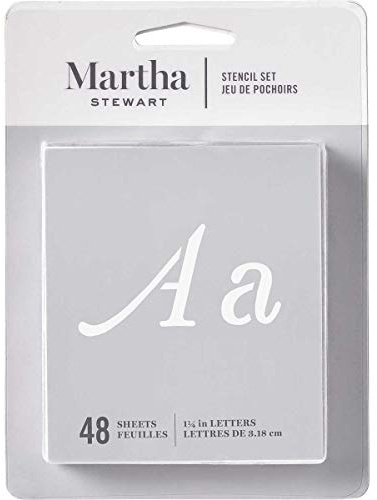 Martha Stewart Crafts Alphabet Stencil, 32988 Monogram Flourish