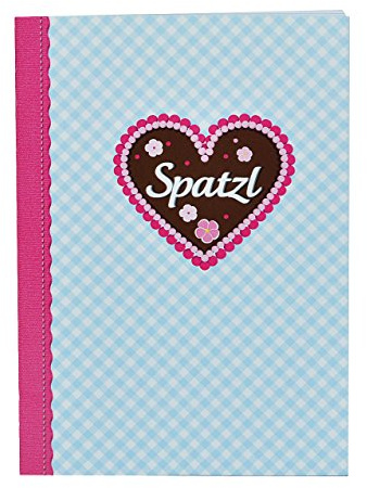 alles-meine.de GmbH Spatzl - Notizbuch/kleines Tagebuch/Muttiheft - blanko weiß - klein A6 mit 48 Seiten - auch als Aufgabenheft/Vokabelheft/Oktavheft für Mädchen Kinder ..