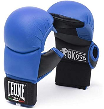 LEONE 1947, Guantes De Kárate, Unisex Adulto, Azul, S, GK096