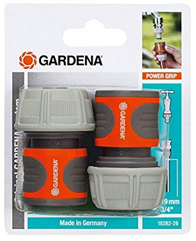 GARDENA 18282-26 - Conectores rápidos Para mangueras de Ø int. 19 mm. Contenido: 2 x 18216