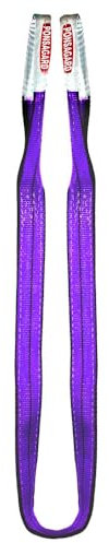 PONSA Eslinga de elevación de Bucle de Doble Capa para 1.000 kg - Longitud: 4m, Ancho: 3cm. Sistema Patentado PONSAGARD con protección contra abrasión y Corte.