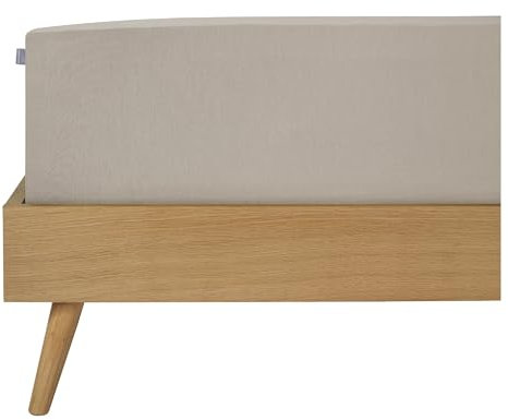 Schiesser Edeljersey Spannbettlaken Jessi | 100% gekämmte Baumwolle aus nachhaltiger Produktion | für Matratzen 140x200cm bis 160x200cm | Matratzenhöhe bis 22cm | Helltaupe