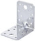 Alberts 848217 Schwerlast-Winkelverbinder mit Sicke | Edelstahl | 70 x 70 x 55 mm | 25er Set