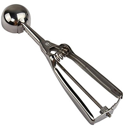 Bluelans® Portionneuse à glace en acier inoxydable 4 cm/5 cm/6 cm Cuillère à glace / purée de pommes de terre / pastèque, 4cm