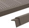 Festnight Terrasse Winkelleisten Abschlussleiste 5 Stk. WPC Terrassen-Winkelprofile L-Leiste 170 x 4,5 x 4,5 cm Umweltfreundlich Dunkelbraun