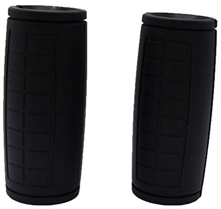 Rivotrance Thick Bar Adapter for Standard Barbells, Pull Up Bar and LAT Pull Down Cable Machine Attachment - Durable Silicone Rubber Dumbbell Handle Grips for Weight Lifting & Fitness Training(Black)