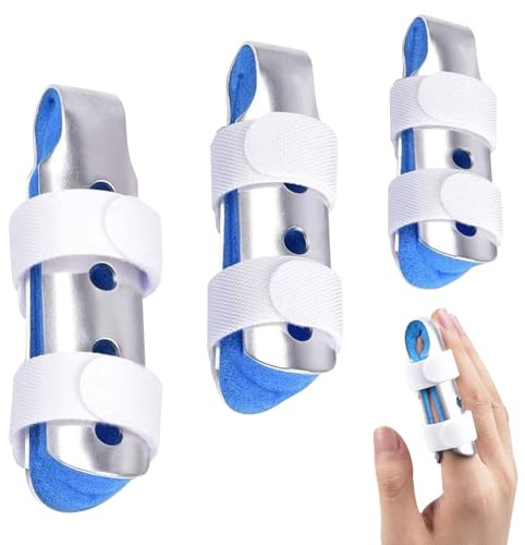 DGUSO 3 Piezas Ferula Dedo Meñique Mano, Férula Para Dedos, Protección Para Heridas, Adecuado Para La Fijación Articular De Dedos Rotos Para Corregir La Artritis, Férula Fija Ajustable
