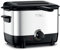 T-fal Mini freidora de acero inoxidable con cesta, 1 litro, control de temperatura versátil, 900 vatios, control de temperatura, fácil de limpiar, color negro