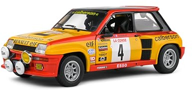 1:18 Renault 5 Turbo Yellow #4 RAGNOTTI/ANDRIE Tour DE Corse 1980, 32.2 cm