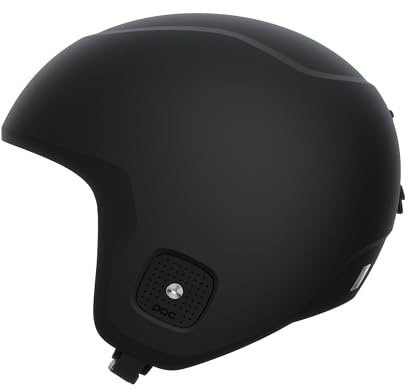 POC Casco da sci unisex Youth Skull Dura Jr, Uranio nero opaco, XS-S (51-54 cm)