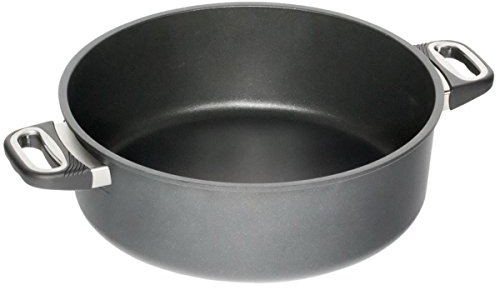 AMT Gastroguss Bratentopf 32 cm Ø, 12 cm hoch, nicht induktionsgeeignet, Lotan® Antihaft-Veredelung, Gusspfanne (Aluguss), AMZN-1232