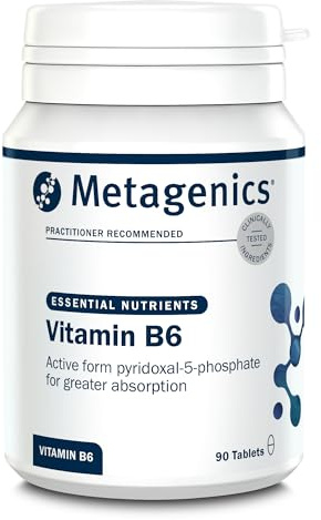 Metagenics Vitamin B6 Active Form - Vegan & Gluten Free Supplement - 90 Tablets