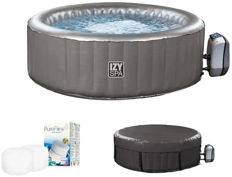 NETSPA Confezione da spa gonfiabile IZY – 2 + 1 posto + lotto con 3 cartucce + telone e copertura SPARO