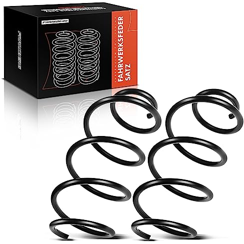 2x Federn Fahrwerksfeder Vorne Kompatibel mit A1 8X1 8XK 1.0L 1.2L 2010-2018 A1 Sportback 8XA 8XF 1.0L 1.2L 2012-2018 Ibiza IV 1.2L 1.4L 2008-2020 Replace# 6R0411105AD