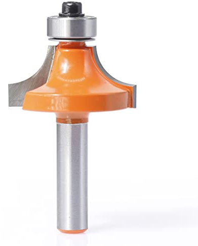 Sinoprotools Abrundfräser 8mm Schaft, Rundfräser Standard Radiusfräser Radius 10mm, Abrundfräser Fräser Oberfräse mit Kugellager, Abrundfräser für Kantenfräse/Frästisch (Ø-Schaft 8mm, R10)